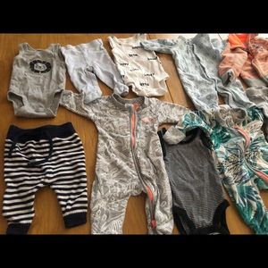 Newborn baby boy clothing lot